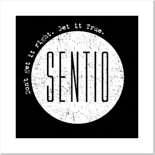 Sentio Logo with Front Outline Posters and Art